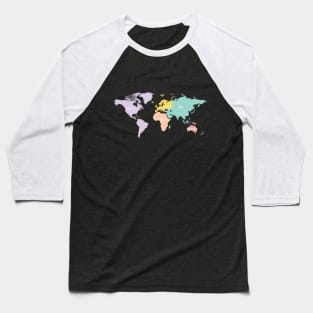 World Map Baseball T-Shirt